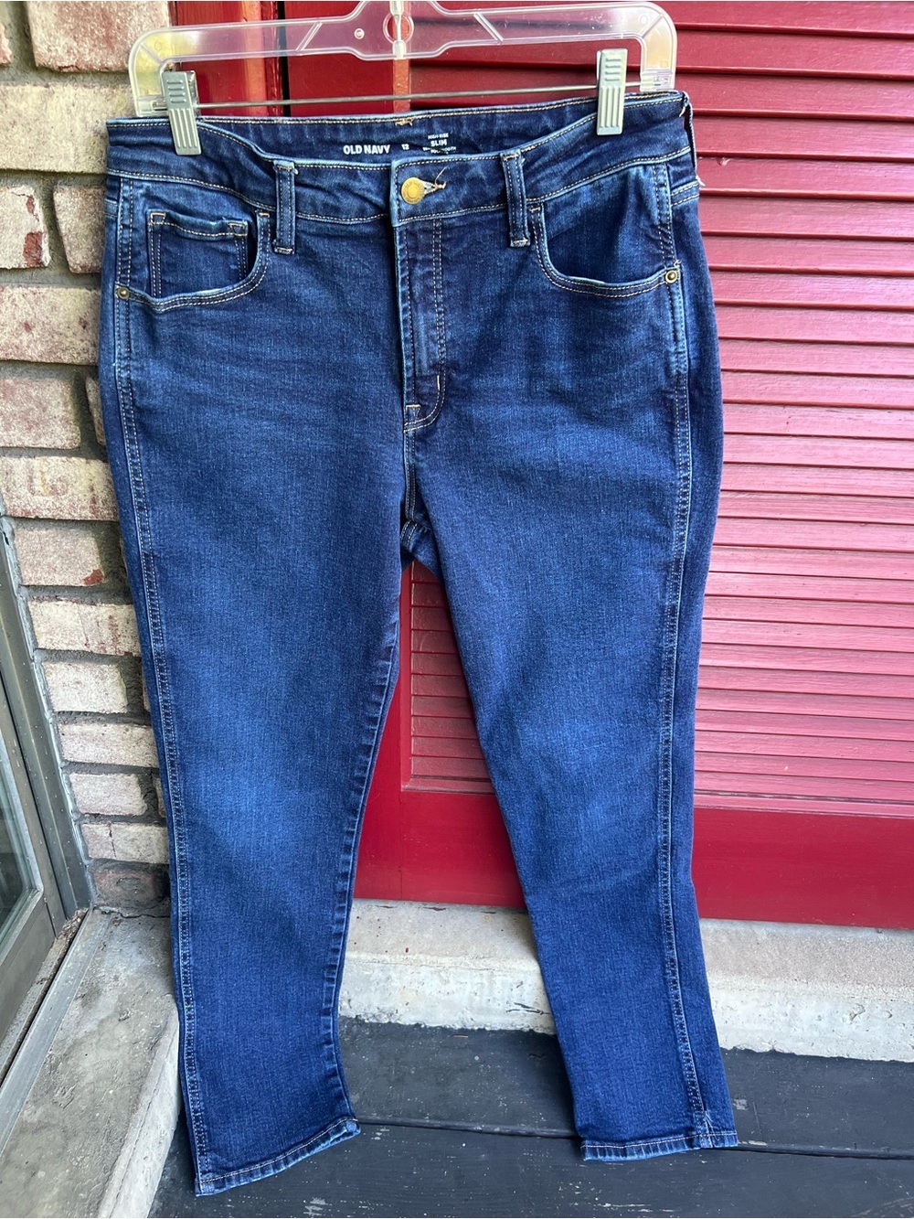 Old Navy High Rise Slim Size 12 Dark Blue Women's Jeans